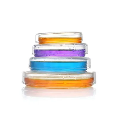 Vasă Petri din sticlă de laborator 60 mm 90 mm 100 mm Vasă de cultură celulară cu capace